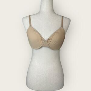 NWT | Aerie | Full Coverage Transparent Bra | Beige | 36C